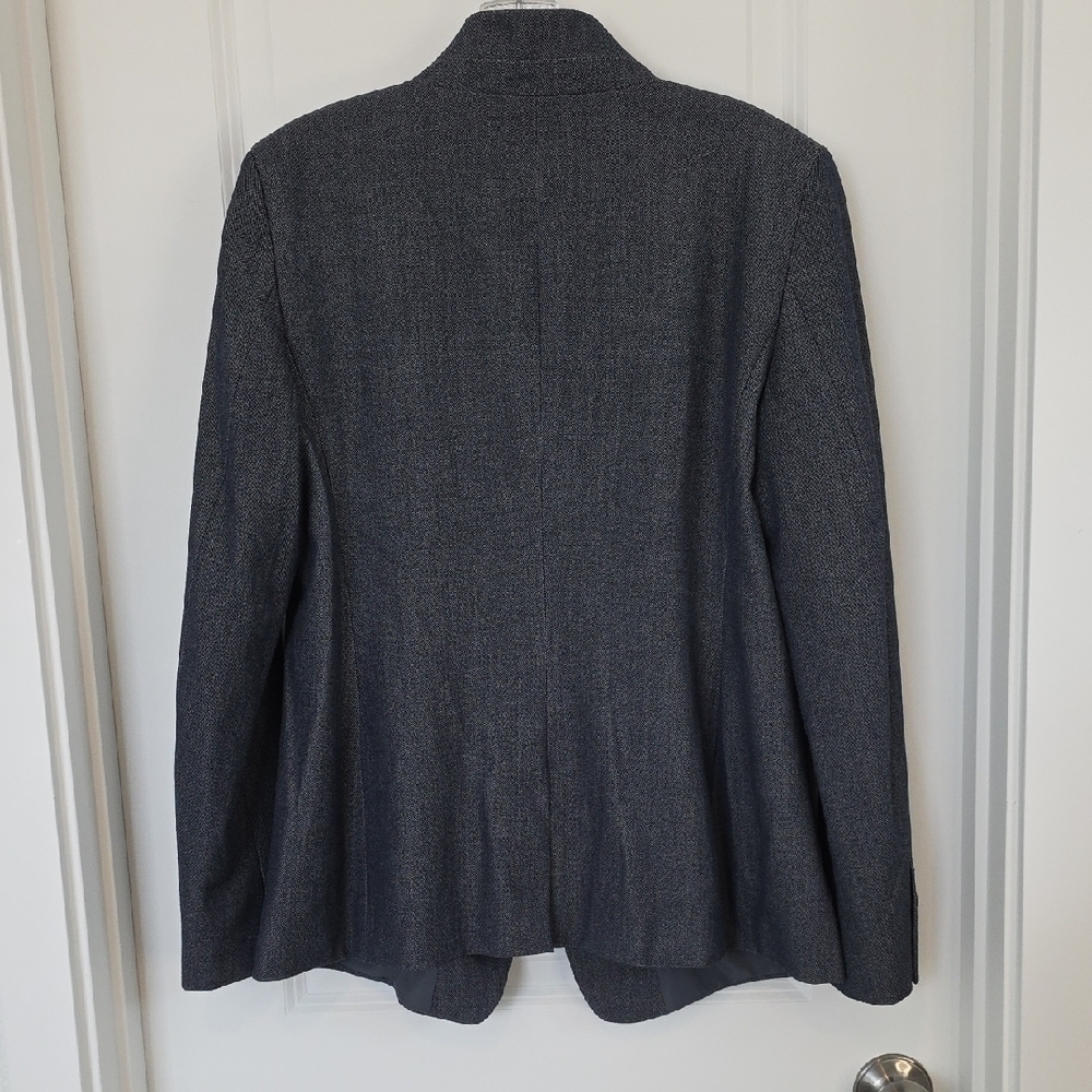 LOFT Women's Charcoal Blazer Jacket - Picture 3 of 5